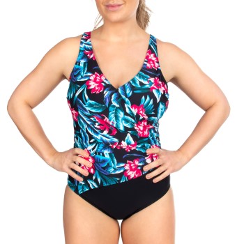 Trofe Tropical Aruba Swimsuit Sort blomstret 38 Dame