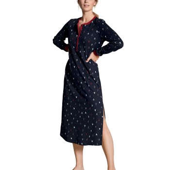 Calida Family And Friends Nightdress Mørkblå bomuld Small Dame