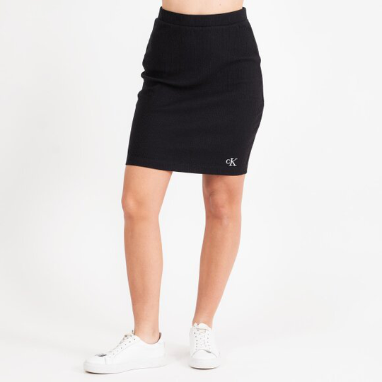 SLUB RIB MINI SKIRT