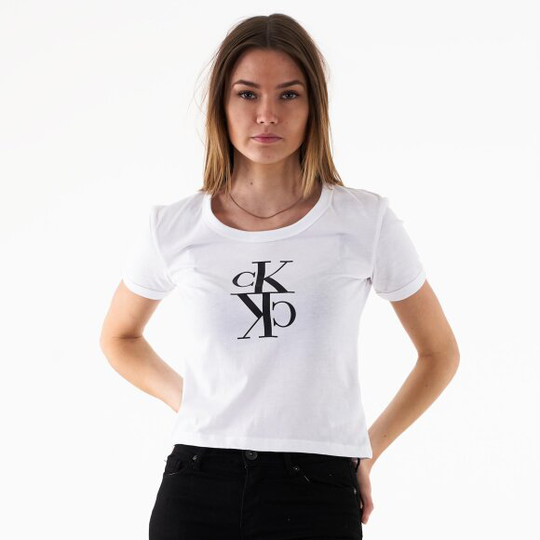 Mirrored monogram baby tee
