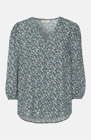 Mønstret viskosebluse Bello