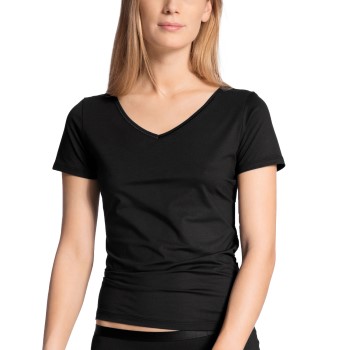 Calida Natural Joy Top Short Sleeve Sort Medium Dame
