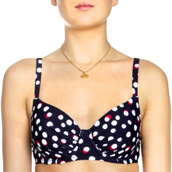 Damella Grace Spots Underwired Bikini Bra Marineblå B/C 44 Dame