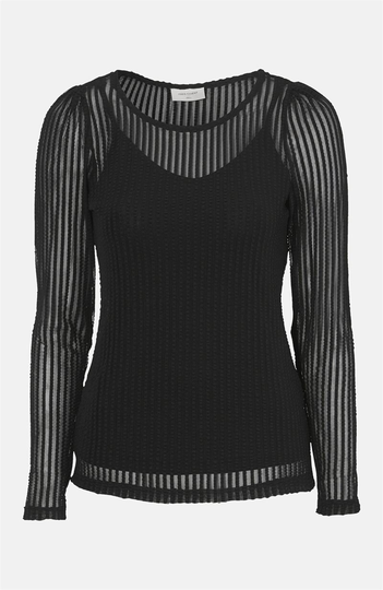 Foret bluse med stribestruktur Sia