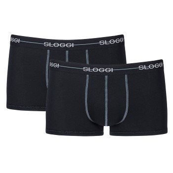 Sloggi 2P For Men Start Hip Sort bomuld Large Herre