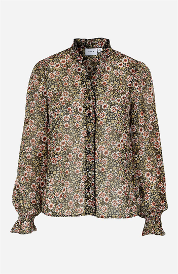 Mønstret bluse Alada