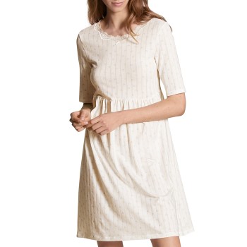 Calida Toujours Print Nightdress Hvid Mønster bomuld Large Dame