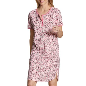 Calida Lovely Nights Sleepshirt Rosa blomstret bomuld X-Small Dame