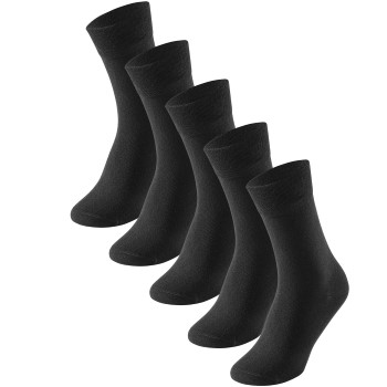 Schiesser Strømper 5P Men Socks Sort Str 39/42 Herre
