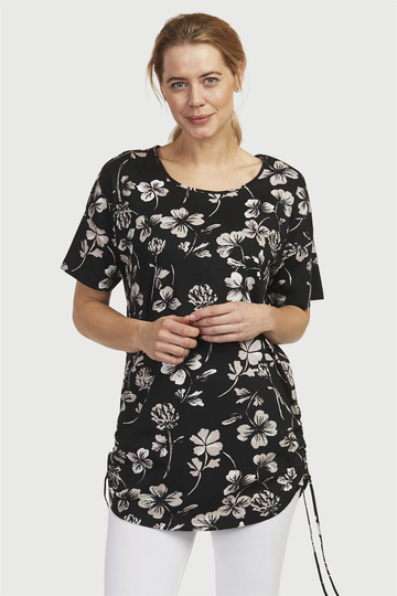 Kortærmet bluse i lang model 2-pack