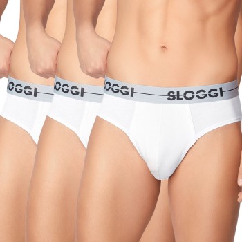 Sloggi 3P Men GO Mini Hvid bomuld Large Herre