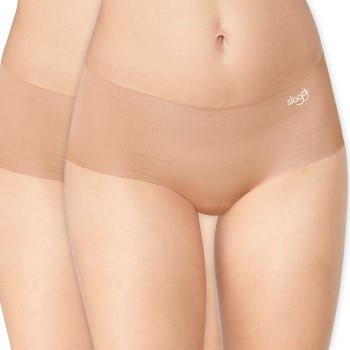 Sloggi Trusser 2P ZERO Microfibre Shorts Beige Large Dame