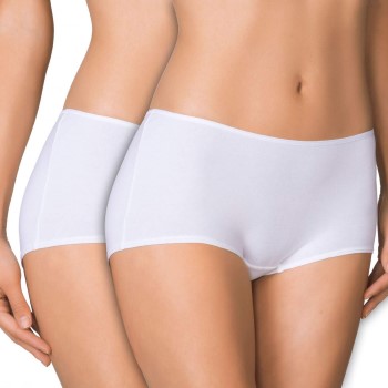 Calida Trusser 2P Benefit Women Regular Panty Hvid bomuld Large Dame