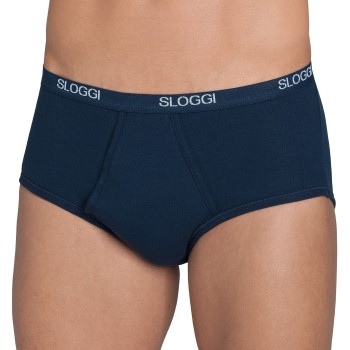Sloggi For Men Basic Maxi Midnatsblå bomuld Large Herre