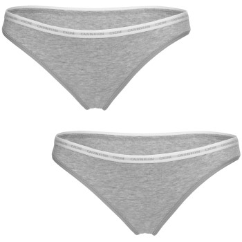 Calvin Klein Trusser 2P One Cotton Stretch Brief Grå bomuld Large Dame