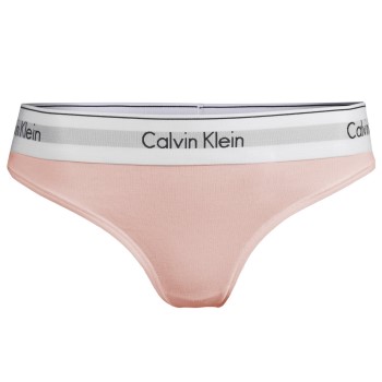 Calvin Klein Trusser Modern Cotton Thong Lyserosa Small Dame