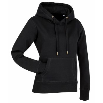 Stedman Women Active Sweat Hoodie Sort Large Dame