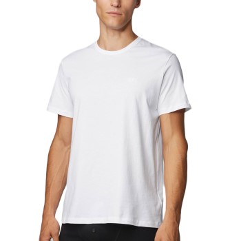 BOSS Cotton Relaxed Fit Crew Neck T-shirt Hvid bomuld Large Herre