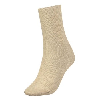 Tommy Hilfiger Strømper Women Glitter Sock Guld Str 35/38 Dame