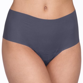 Hanky Panky Trusser Breathe High Rise Thong Grå/Blå Small Dame