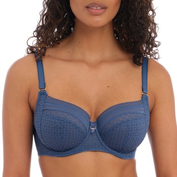 Freya Bh Viva Underwire Side Support Lace Bra Denimblå polyamid D 60 Dame