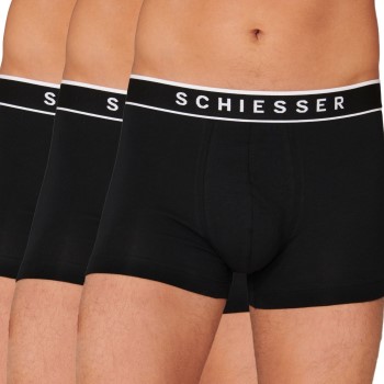 Schiesser 3P 95-5 Organic Cotton Rio Boxer Sort bomuld Medium Herre