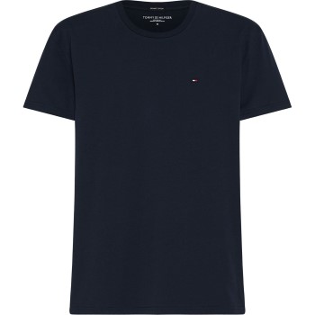 Tommy Hilfiger Cotton Icon Crew Neck SS Marineblå økologisk bomuld Large Herre