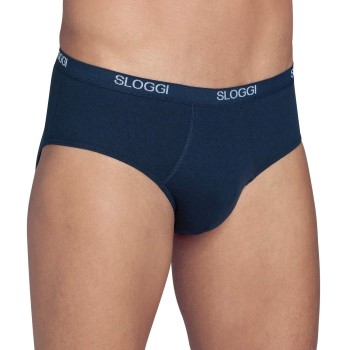 Sloggi For Men Basic Midi Marineblå bomuld Small Herre