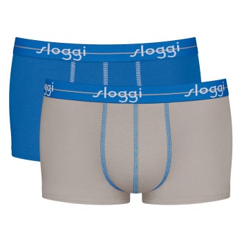 Sloggi 2P For Men Start Hip Grå/Blå bomuld Large Herre