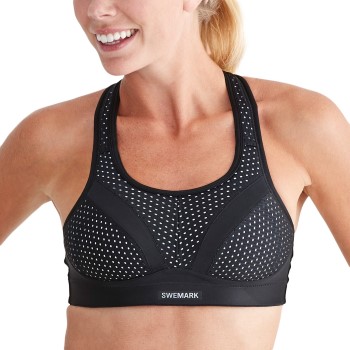 Swemark Incredible Extreme Support Sports Bra Bh Sort B 100 Dame
