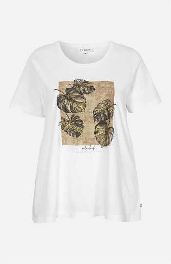 Bluse med tryk Aili