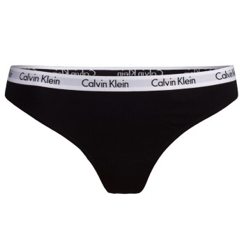 Calvin Klein Trusser Carousel Thong Sort bomuld Large Dame
