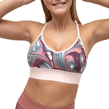 Kari Traa Bh Var Sports Bra Rosa Mønster polyester X-Large Dame