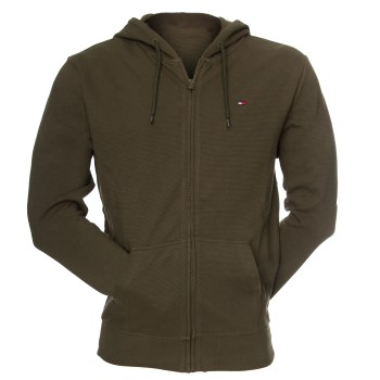 Tommy Hilfiger Tommy Original Track Hoodie Militærgrøn økologisk bomuld Medium Herre