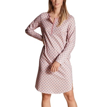 Calida Lovely Nights Nightdress Rosa Mønster bomuld Large Dame