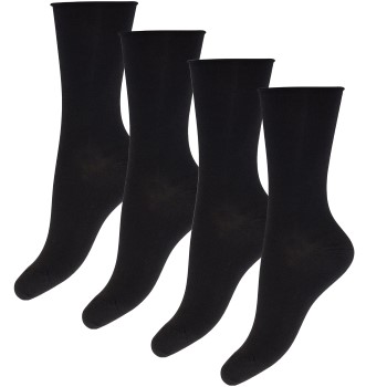JBS of Denmark Strømper 4P Bamboo Socks Sort Str 36/41 Dame