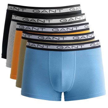 Gant 5P Basic Trunks Blå/Orange bomuld Medium Herre
