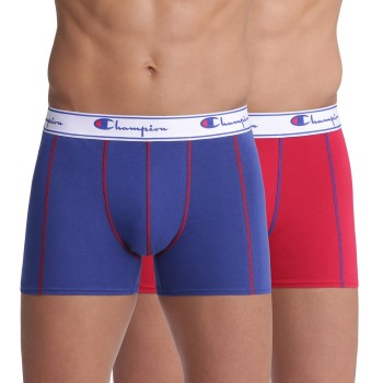 Champion 2P Everyday Boxer Rød/Blå bomuld Large Herre