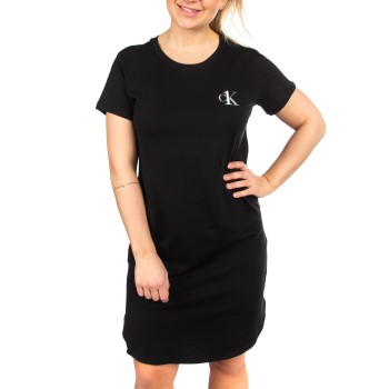 Calvin Klein One Cotton Nightshirt Sort bomuld Large Dame