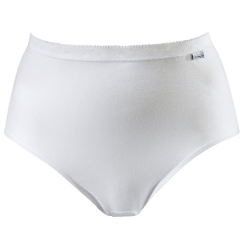 Damella Trusser Classic Cotton Midi Brief Hvid bomuld Large Dame