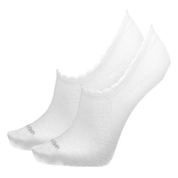 Calvin Klein Strømper 2P Libby Diamond No Show Sock Hvid Strl 37/41 Dame