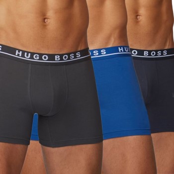 Hugo Boss 3P Cotton Stretch Boxer Brief Blå/Grå bomuld XX-Large Herre