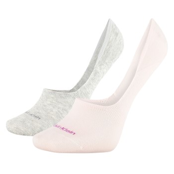 Calvin Klein Strømper 2P Jessica No Show Sock Grå/Rosa Str 35/38 Dame