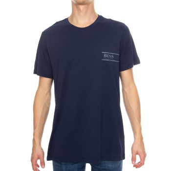 BOSS RN 24 Crew Neck T-shirt Marineblå bomuld Medium Herre
