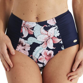 Damella Meryl Pink Lillies Maxi Bikini Brief Blå/Rosa 36