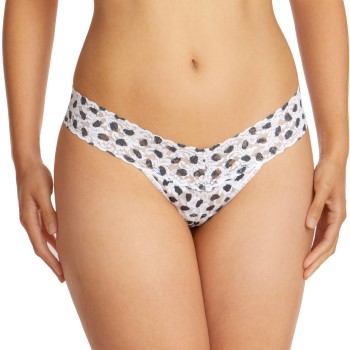 Hanky Panky Trusser Spot Low Rise Thong Hvid Mønster nylon One Size Dame