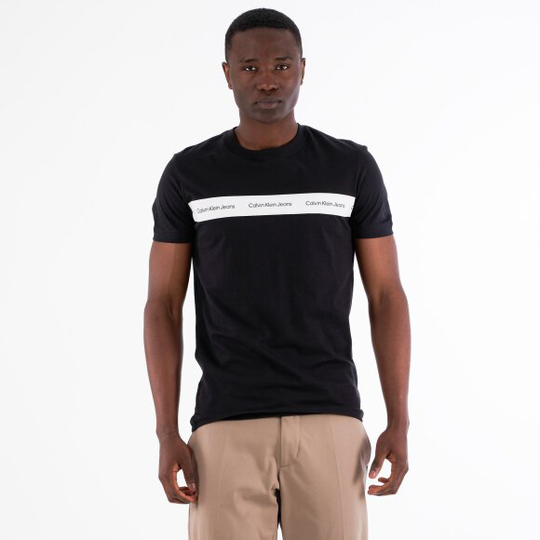 Contrast stripe tee
