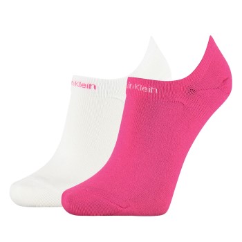 Calvin Klein Strømper 2P Leanne Coolmax Gripper Liner Socks Rosa/Hvid Strl 37/41 Dame