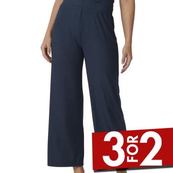 Triumph Lounge Me Climate Control Cropped Pants Midnatsblå viskose 38 Dame