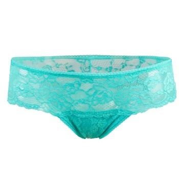 Damella Trusser Lace Brief Blå/Grøn polyamid Large Dame